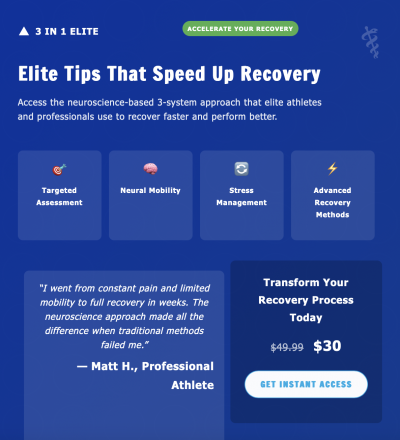 Elite Tips That Speed Up Recovery: The Neuroscience Approach Post-surgery or Injury